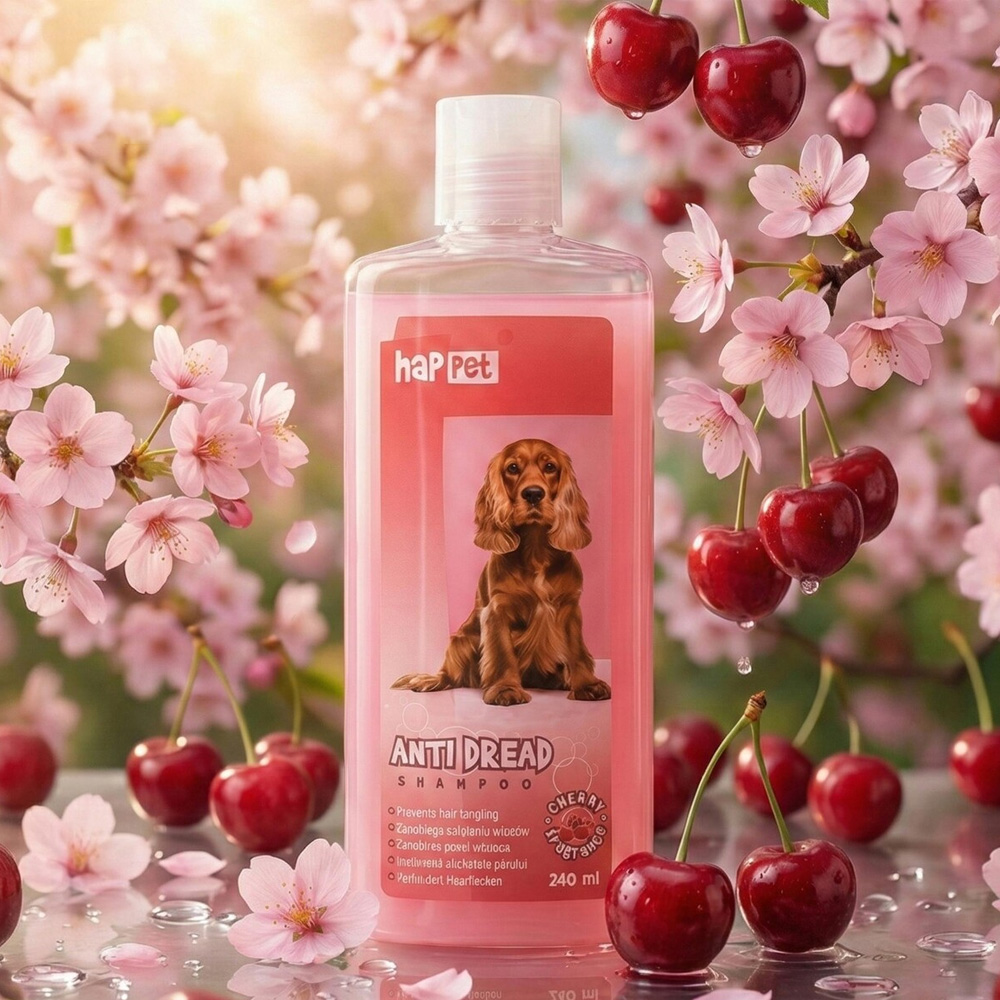 Happet Szampon Przeciw Splątaniu 240ml Dla Psów Długowłosych